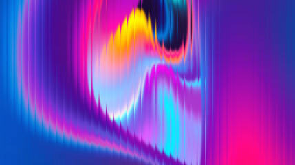 Vibrant flowing liquid neon colors morphing and swirling in a dynamic abstract digital art background