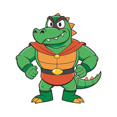 Croton crocodile hero vector 