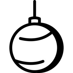 Christmas bauble ornament icon