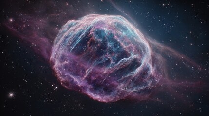 Exploring Colorful Supernova Remnant in Deep Space with Scattered Stars