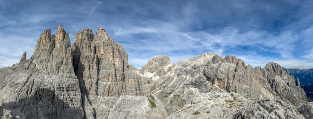 Panorama Brenta Dolomiten vom Campanile Basso