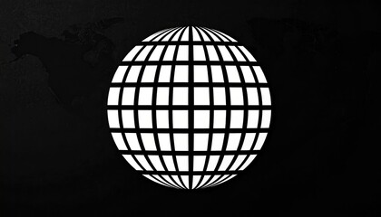 Globe Graphic on a Map Background for Global Business Use