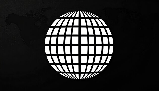 Globe Graphic on a Map Background for Global Business Use