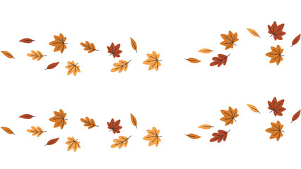Autumn foliage vector design with falling leaves for seasonal graphics and thanksgiving themed illustrations