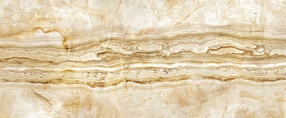 Horizontal bands of beige and brown, resembling a polished stone slab with subtle veining and textural variation