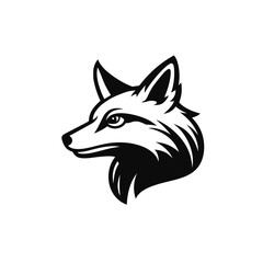 Obraz premium Fox head vector illustration. Wild animal sign