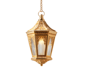 Ornate Golden Lantern Hanging