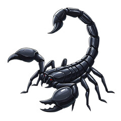 scorpion isolated on white background