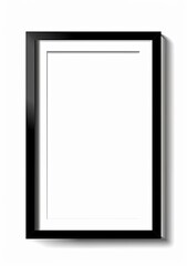 Mockup frame with a white background for product or art display, modern look