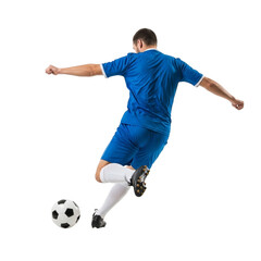 Fototapeta premium Illustration of soccer player isolated isolated on transparent background
