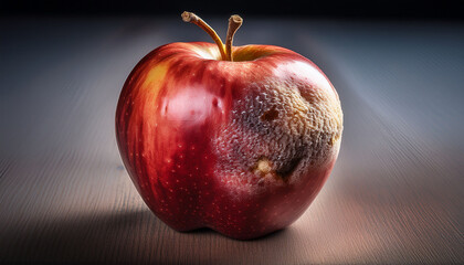 An Apple Of The Variety Gala Affected By Apple Scab Venturia Inaequalis