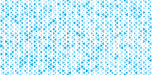 Triangle gradient pattern in blue white colors. Modern geometric minimal style background for modern textile, wallpaper, wrapping or surface. Abstract vector illustration.
