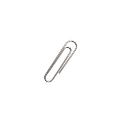 Obraz premium Metal Paper Clip Isolated
