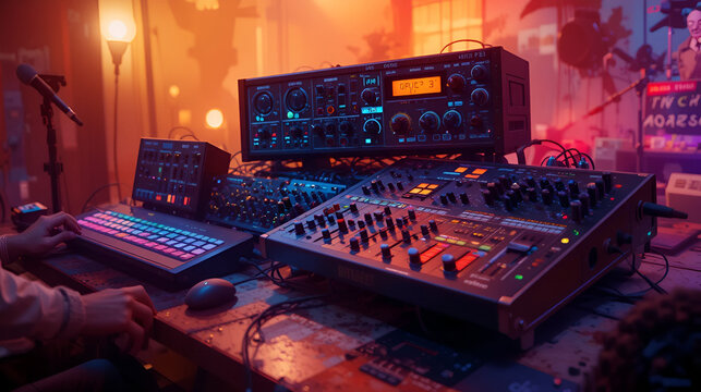 music production concept. Dynamic vocal processors tailored for rap and spoken word performance styles