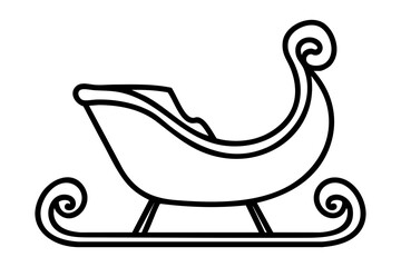 PNG Christmas Santa sleigh illustration christmas winter.