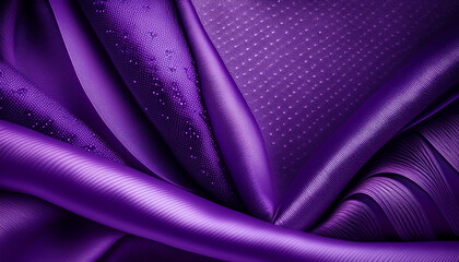 Abstract Purple Halftone Wave Background Rich Silk Fabric Motifs