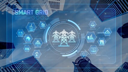 Smart grid system integrating renewable energy sources, energy storage, smart inverters, and demand...