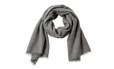 black scarf isolated on white