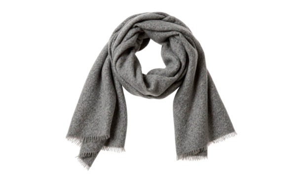 black scarf isolated on white