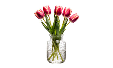pink tulips in vase