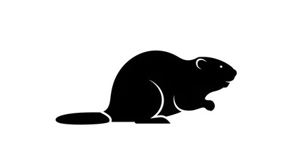 Fototapeta premium silhouette of a polar bear