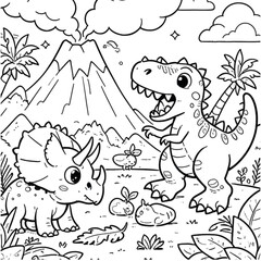 coloring book with animals