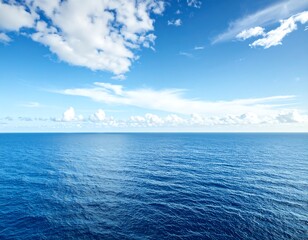 Fototapeta premium Vast ocean meets a vibrant sky