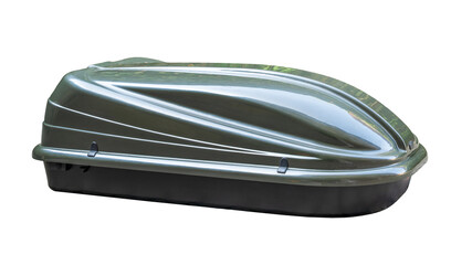 Roof box for cars, isolated on white background