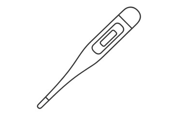 Obraz premium Elegant paperclip outline illustration isolated on transparent background, office item
