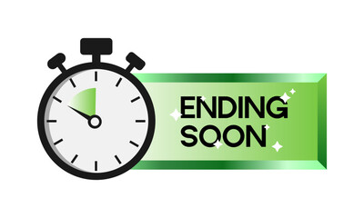 Limited offer. Sale countdown badge. Limited time only discount promotion. Vector illustration