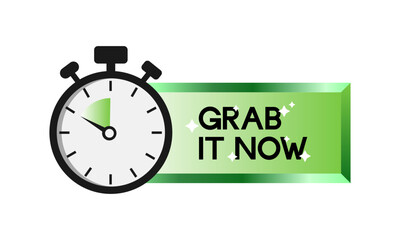 Limited offer. Sale countdown badge. Limited time only discount promotion. Vector illustration	
