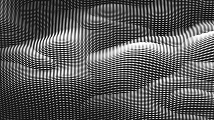 Point wave noise texture. Abstract dot background. Technological cyberspace background.