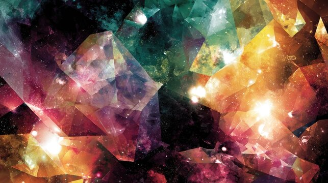 Colorful Abstract Space Landscape Design