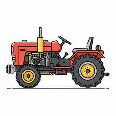 Obraz premium Illustration of an open toolbox with various tools, including a hammer, screwdriver, and wrench.