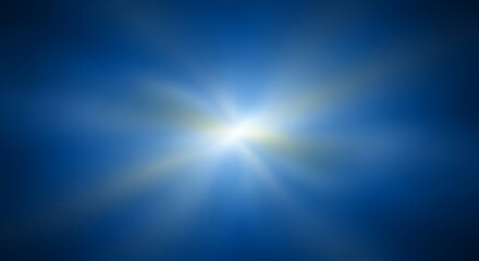 Bright Light Burst in Dark Background.