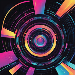 Obraz premium Colorstorm Geometry: 2026 Pop Abstraction