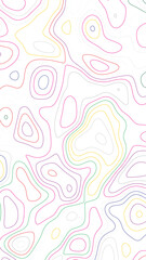 Soft pastel contour abstract seamless line topographic map pattern minimal artistic background modern design for wallpapers branding textiles packaging and templates