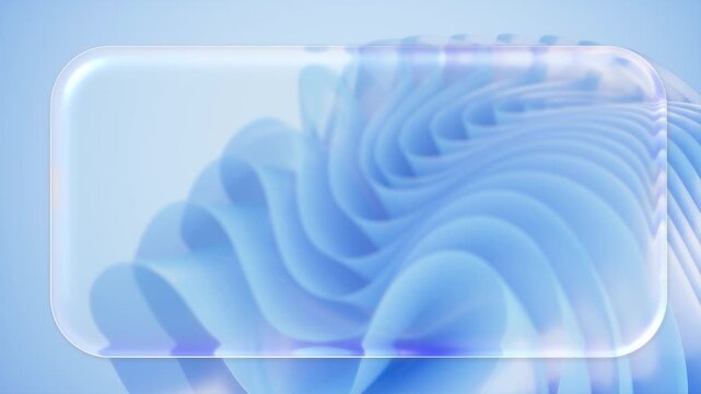 Blue Glassmorphism Wave Background 4K Modern UI Style