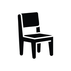 Fototapeta premium Simple wooden chair with a cushioned seat and backrest, designed for comfort and support in a modern interior setting