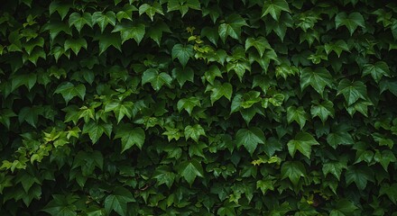 Obraz premium Green leaves wall texture background for nature ecology and environment