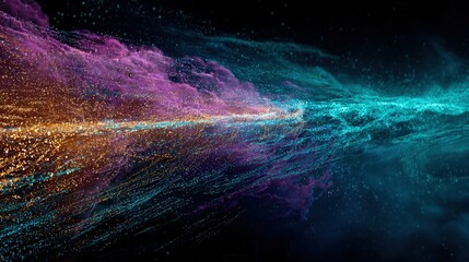 Abstract Colorful Particle Design