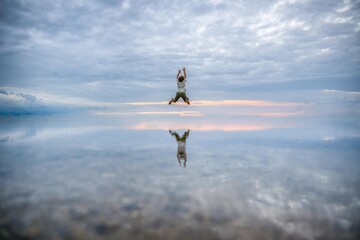香川県三豊市　曇天の父母ヶ浜
