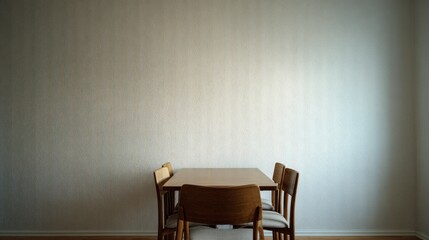 Fototapeta premium Empty dining table interior scene