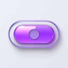 Blue power button icon on blue background