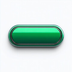 Green power button on black and white backgrounds glossy icon design