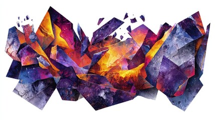 Abstract Colorful Geometric Shapes