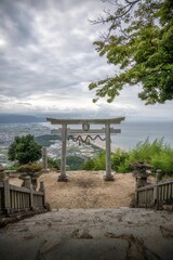 香川県観音寺市　高屋神社から望む瀬戸内海
