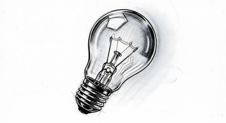 Illuminating Idea Lightbulb Illustration.