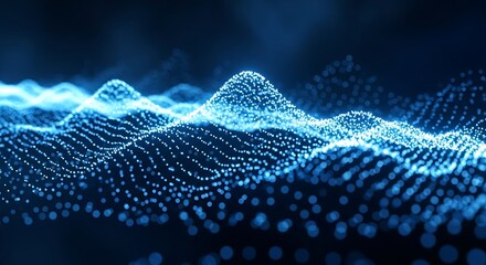 Abstract Digital Waveform Visualization.