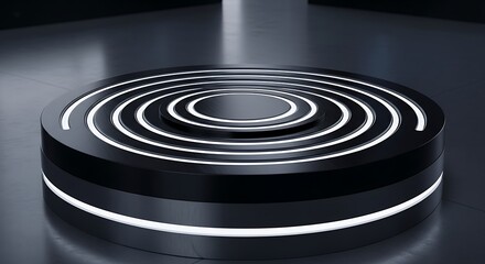 Abstract Circular Stage Design.